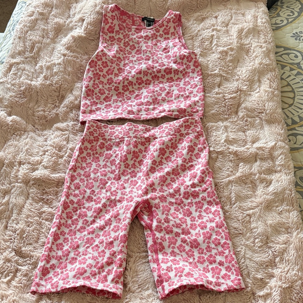 Forever 21 Pink Floral Set
